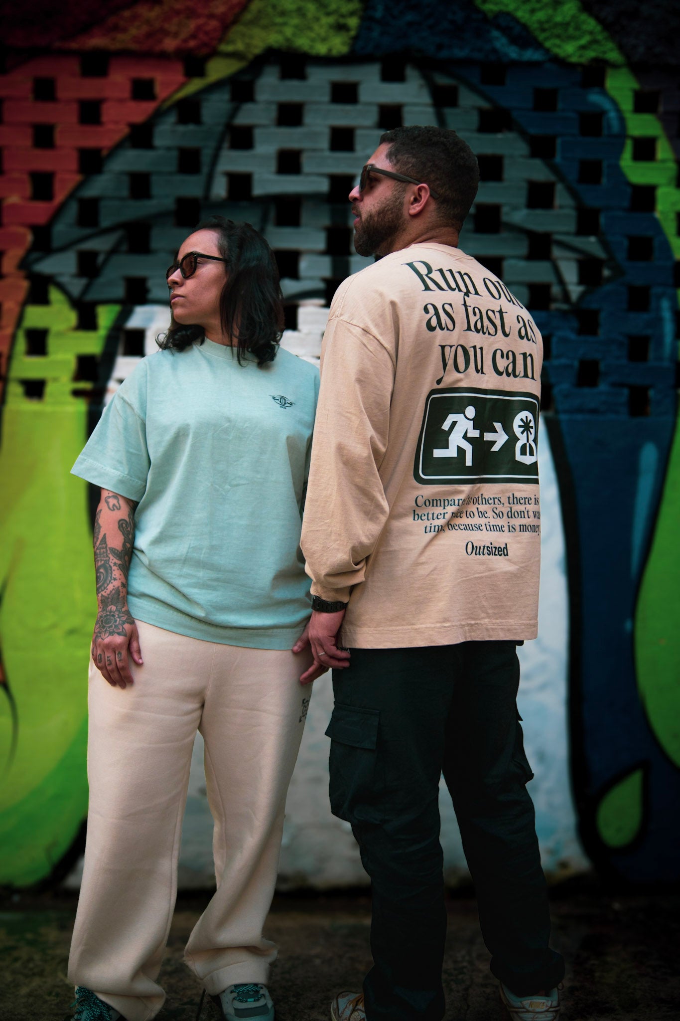 Camiseta Manga Longa Heavy Oversized Run Out | Zero Encolhimento