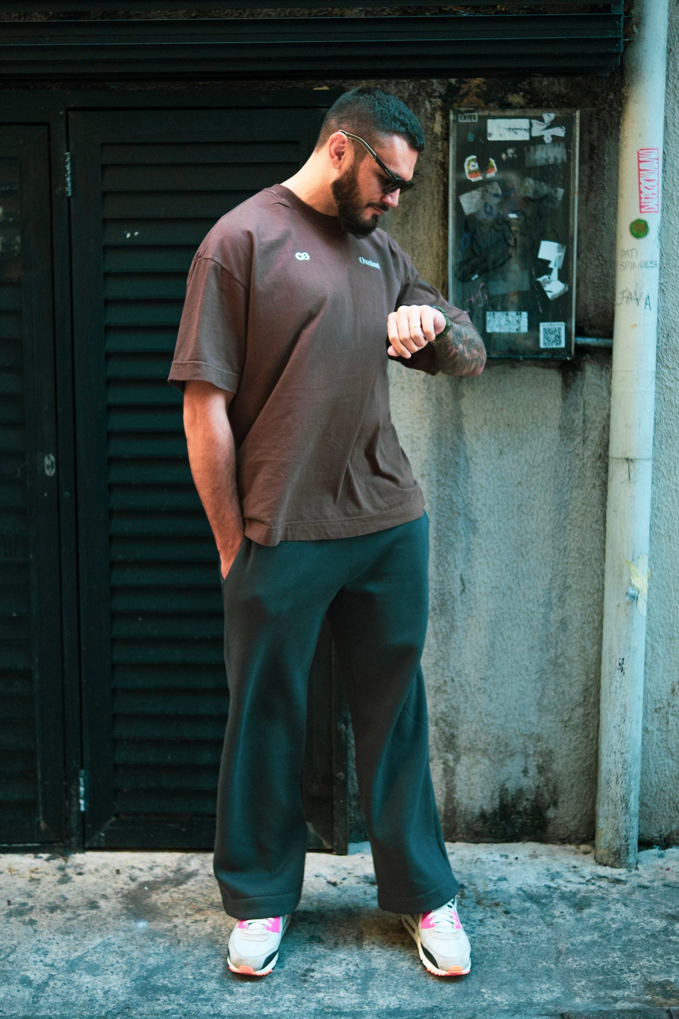 Calça Moletom Heavy Oversized Essentials Out