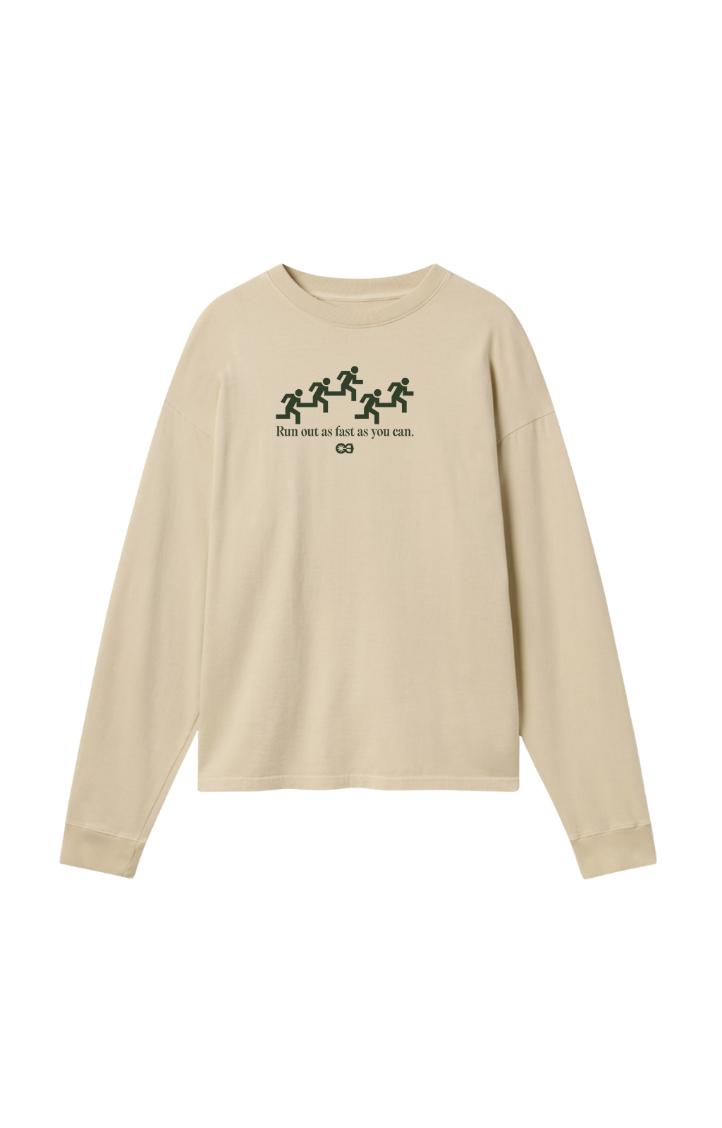 Camiseta Manga Longa Heavy Oversized Run Out | Zero Encolhimento