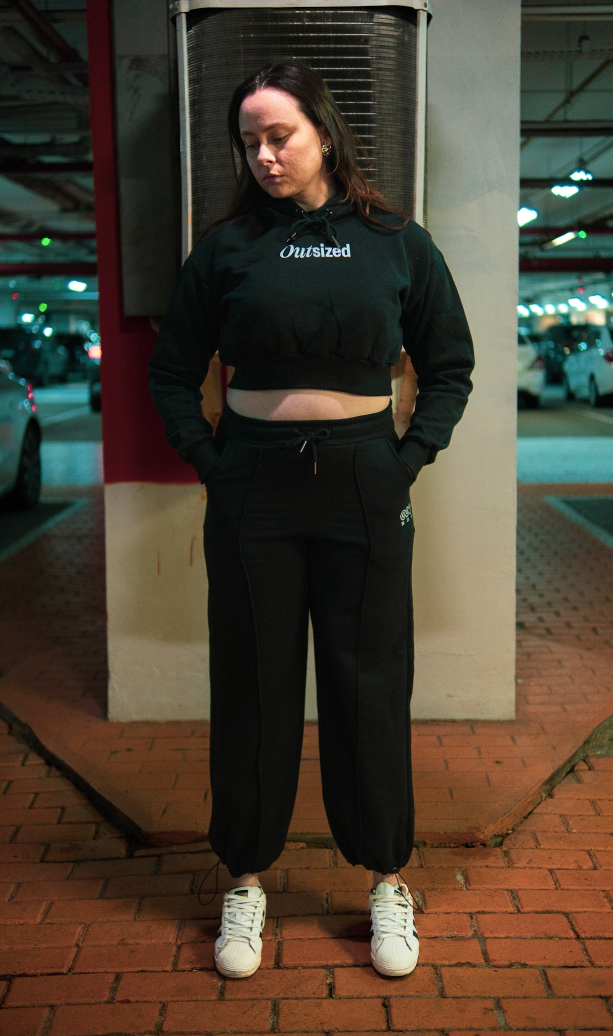 Cropped Moletom Streetwear Essentials Outsized