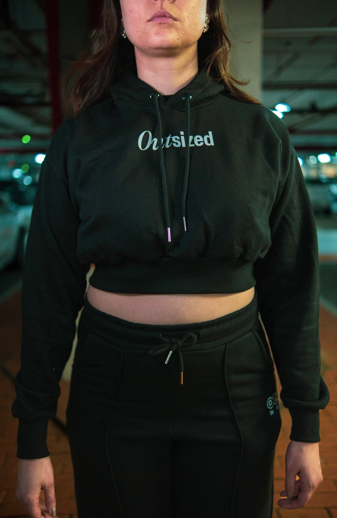 Cropped Moletom Streetwear Essentials Outsized