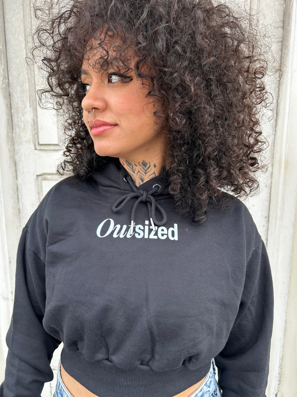 Cropped Moletom Streetwear Essentials Outsized