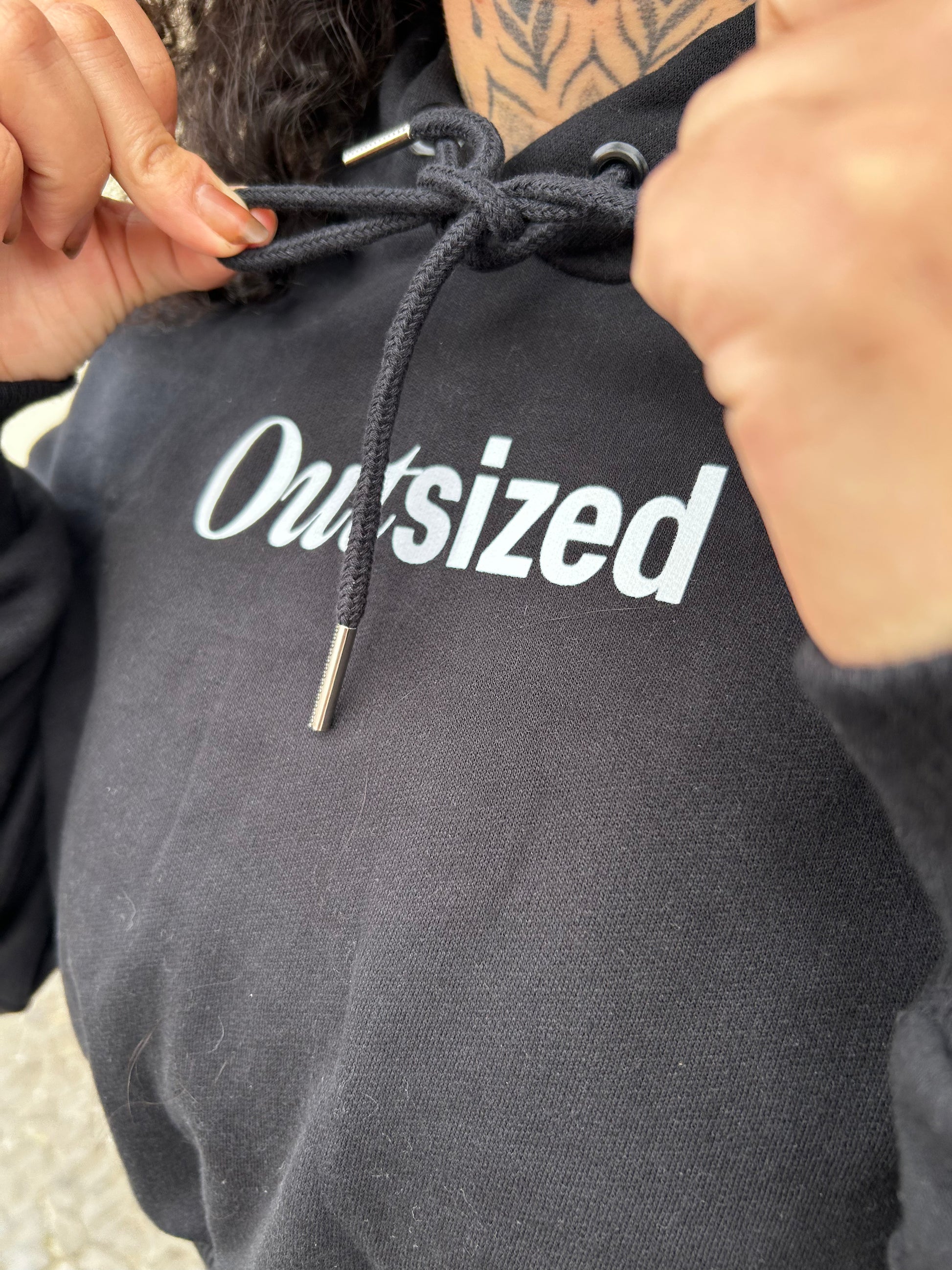 Cropped Moletom Streetwear Essentials Outsized