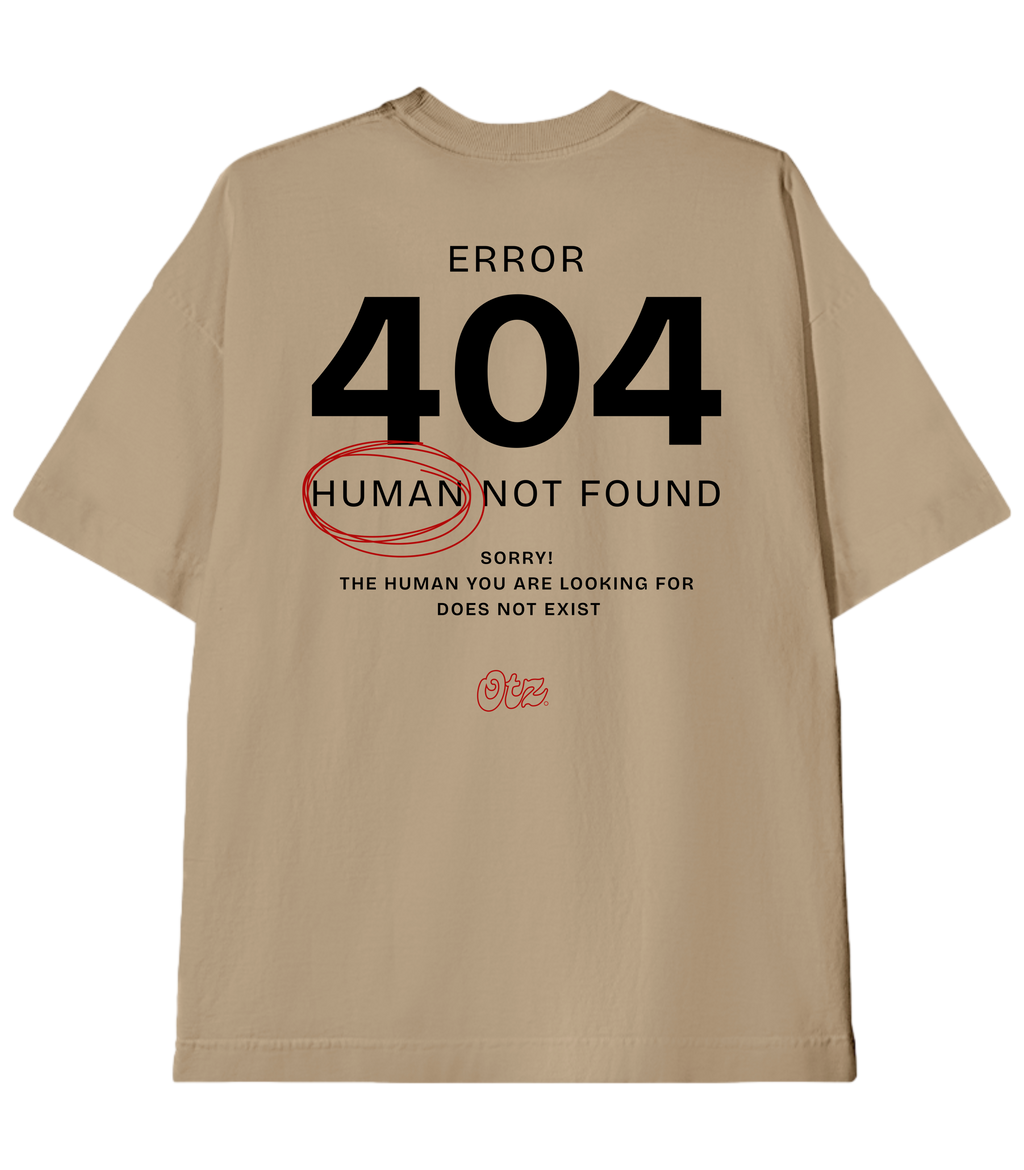 Camiseta Heavy Oversized Error 404 | Old Outsized