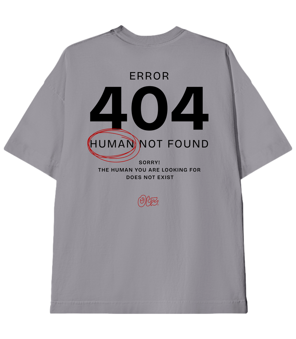 Camiseta Heavy Oversized Error 404 | Old Outsized