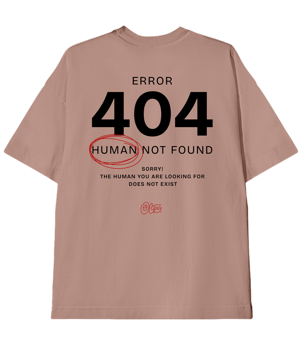 Camiseta Heavy Oversized Error 404 | Old Outsized